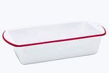 Loaf Pan, Vintage Style , Red Rim