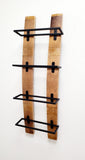 Reclaimed Wood Wine Rack – 4 Bottle Wall Mount