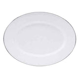 Solid White Oval Platter