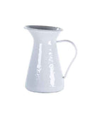 1 Quart Enamelware Pitcher Solid White