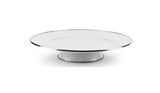 Cake Plate, 12.5", White Enamelware