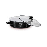 Saute Pan, 3 Quart, Solid Black Enamelware