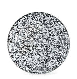 White Swirl on Black 15.5" Enamelware Serving Tray