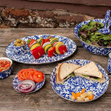 Cobalt Blue Swirl Oval Platter