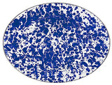 Cobalt Blue Swirl Oval Platter