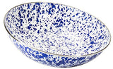 Cobalt Blue Swirl Enamelware 5 qt. Serving Bowl