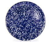Cobalt Blue Swirl 15.5" Enamelware Serving Tray