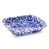 Baking Pan, Cobalt Blue Swirl Enamelware