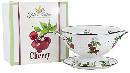 Colander & Drip Plate Gift Set, Cherry