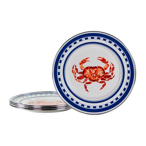 Crab House Sandwich or Salad Plate, 8.5", Set of 4