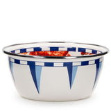 Crab House Enamelware Cereal or Salad Bowls, Set of 4