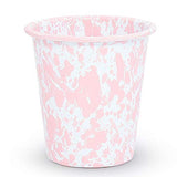 Small Enamelware Tumbler, Pink Marble, 10 oz., Set of 4