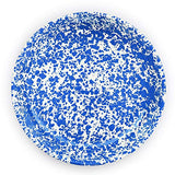 Pasta Plate 10.5" Enamelware Blue Marble, Set of 4