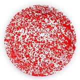 Pasta Plate 10.5" Enamelware Red Marble, Set of 4