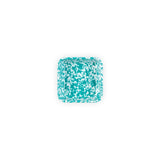 Small Square Enamelware Dish 4.75", Turquoise Marble