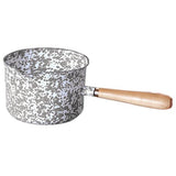 Small Gravy or Sauce Pan, Grey Marble