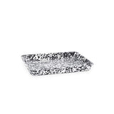 Crow Canyon Small Rectangle Tray, Enamelware, Black Marble