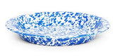 Enamelware Pie Plate, Blue Marble