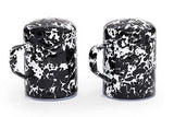 Salt & Pepper Shaker Set, Black Marble