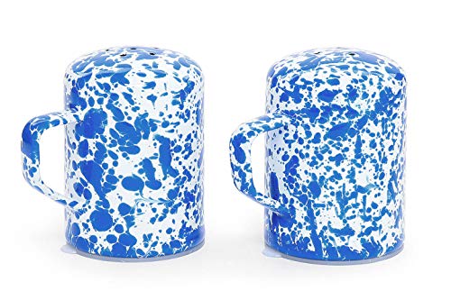Salt & Pepper Shaker Set, Blue Marble