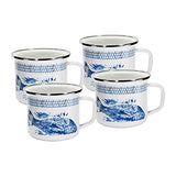 Fish Camp Enamelware Grande Mug, 24 oz., Set of 4