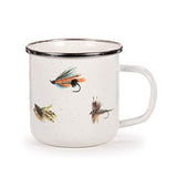 Fly Fishing Enamelware 12 oz.Mug, Set of 4