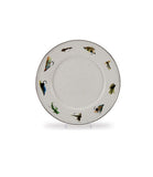 Fly Fishing Enamelware Sandwich or Salad Plate, 8.5", Set of 4