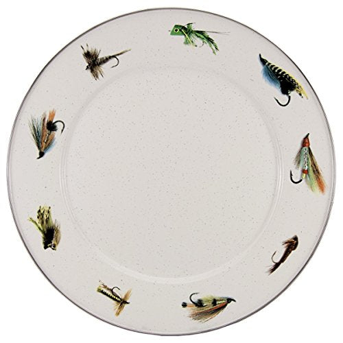 Charger Plates, 12.5", Fly Fishing Enamelware