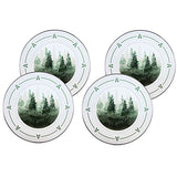 Forest Glen Enamelware Dinner Plate, 10.5", Set of 4