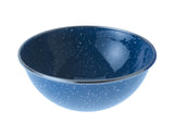 Stainless Steel Rim Blue Soup Bowl, 6", Set of 4