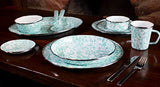 Sea Glass Swirl Enamelware Sandwich or Salad Plate, 8.5", Set of 4