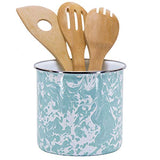 Utensil Holder, Sea Glass Swirl