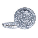 Gray Swirl Pasta Plate, 10", Set of 4