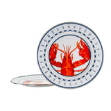 Charger Plates,12.5", Enamelware Lobster Pattern