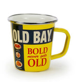 16 oz. Enamelware Latte Mugs, Old Bay Seasoning, Set of 4