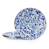 Ocean Swirl Enamelware Dinner Plate, 10.5", Set of 4