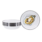 Tasting Dish, 4.25", Oyster Enamelware, Set of 6