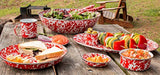 Red Swirl Enamelware 12 oz. Mug, Set of 4