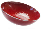 Solid Red Enamelware 5 qt. Serving Bowl