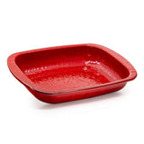 Baking Pan, Solid Red Enamelware