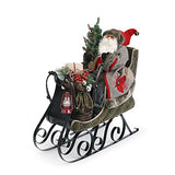 Holiday Merchantile Woodland Santa in Sleigh