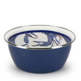 Blue Crab Enamelware Cereal or Salad Bowls, Set of 4