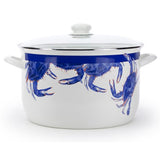 Stock Pot 18 Quart, Blue Crab Enamelware