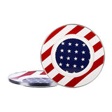 Stars & Stripes Enamelware Sandwich or Salad Plate, 8.5", Set of 4