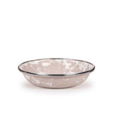 Tasting Dish, 4.25", Taupe Swirl Enamelware, Set of 6