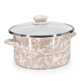6 Quart Stock Pot, Taupe Swirl