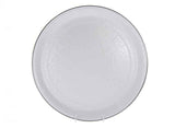 Solid White 20" Enamelware Serving Tray