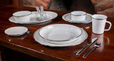 Solid White Enamelware Dinner Plate, 10.5", Set of 4