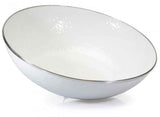 Solid White Enamelware 5 qt. Serving Bowl
